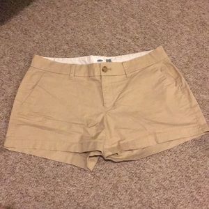 Tan 3 inch old navy shorts